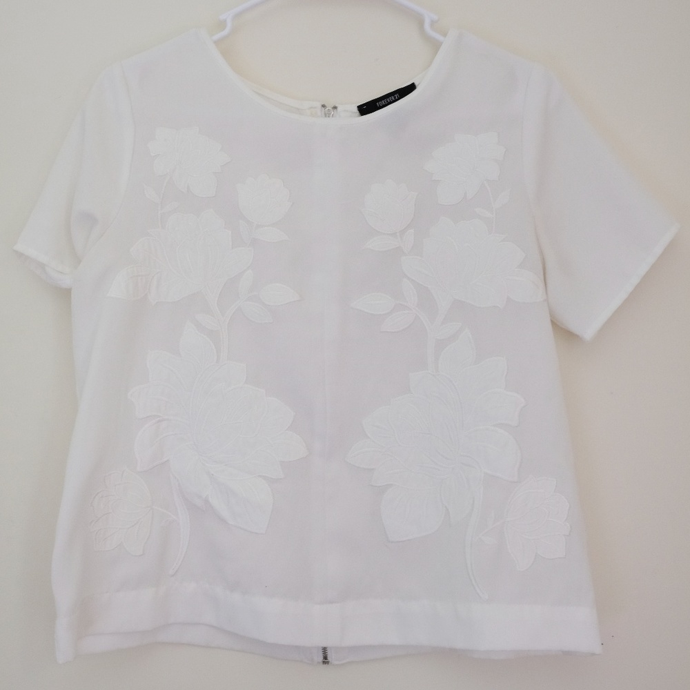 White Embroidered Blouse
